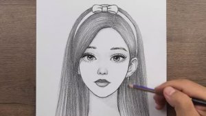 Рисунок красивой девушки. Как легко нарисовать девушку карандашом