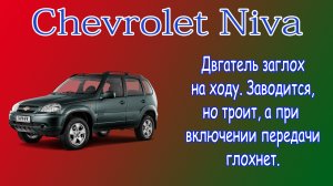 Диагностика Chevrolet Niva. Двигатель троит.