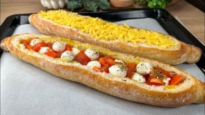 РАЗРЕЗАЛА БАГЕТ И ДОБАВИЛА НАЧИНКУ — получилось НАСТОЛЬКО ВКУСНО, что теперь ГОТОВЛЮ ТАК ПОСТОЯННО