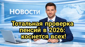 Тотальная проверка пенсий в 2026