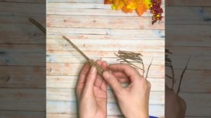 Баба Яга в ступе из природного материала🥰