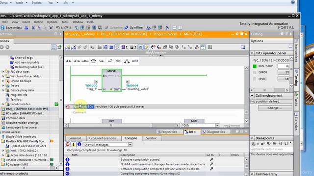 15 Энкодер-HSC — изменение значения счетчика