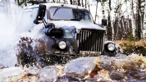 Полноприводный армейский ГРУЗОВИК или Бигфут?? Путешествие по бездорожью! УАЗ, Нива 4х4, Тагаз.