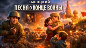 В.С.  ВЫСОЦКИЙ — "ПЕСНЯ О КОНЦЕ ВОЙНЫ" | 3D МУЛЬТФИЛЬМ О ПОБЕДЕ 1945