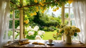 Уютное окно, звуки весенней атмосферы ☀️ Звуки природы — Пение птиц.