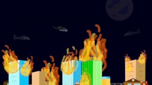 пожар города