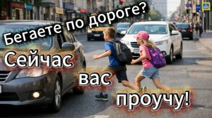 Неадекват хотел сбить детей перебегающих дорогу.