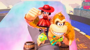 Donkey Kong Bananza - серия 75 - Пробуем крутую трассу