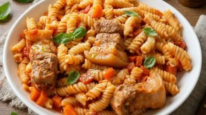 Когда есть макароны и кусочек грудинки — готовлю этот ужин. Сытно, просто и невероятно вкусно