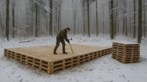 Я построил дом из поддонов за 129 дней.