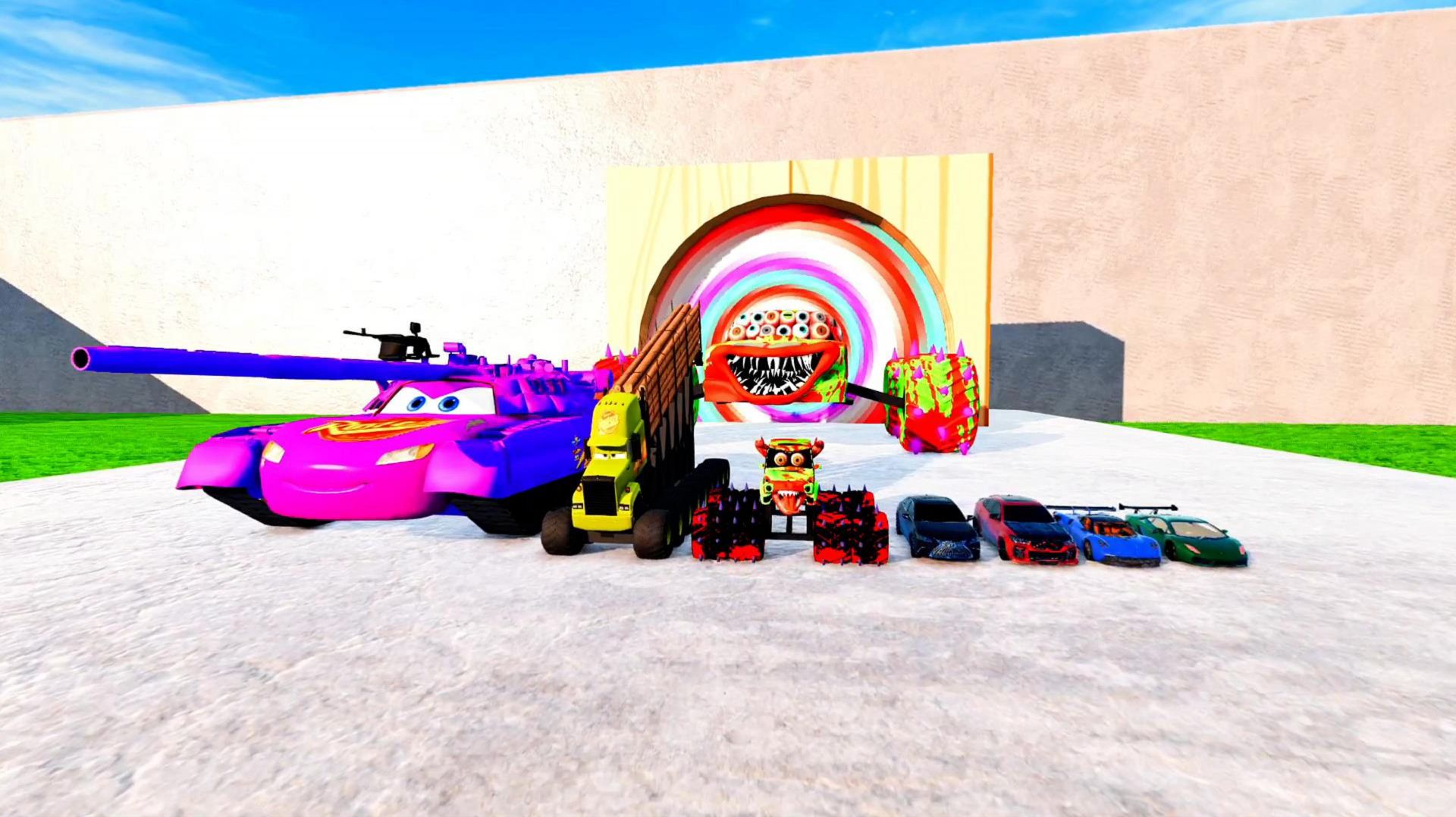 МУЛЬТИКИ ПРО МАШИНКИ БОЛЬШОЙ И МАЛЕНЬКИЙ МУТАНТ МАККУИН