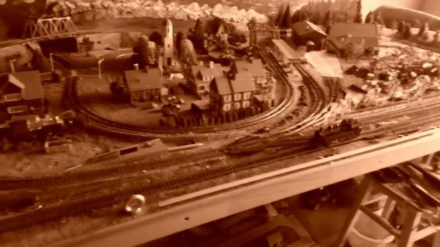 Танк-паровоз BR75 с дымком. Старое кино.