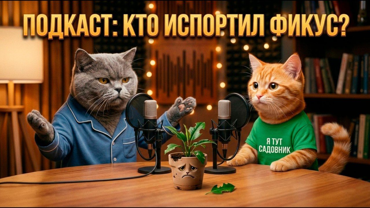 🤣 Подкаст котов #15 | Зачем коту цветы?