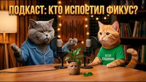 🤣 Подкаст котов #15 | Зачем коту цветы?