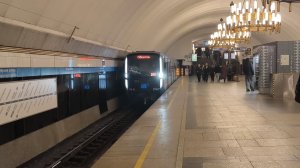 💙Обкатка первого синего балтийца на станции Черная речка