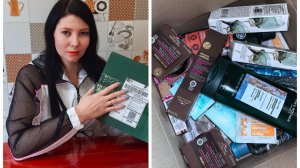 Распаковка двух коробочек Ив Роше по бланку декабря. Замены подарков, что удалось ухватить.