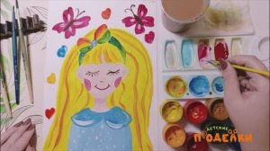 Как рисовать девочку. Легкие рисунки для девочек.