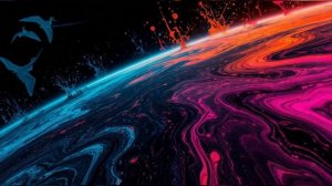 Как из тьмы сделать свет? #рефлексия Сюрреалистичный fluid‑art мир в стиле „Живой планеты"#ИИвидео