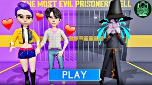 Джину и Руми против демона Джину, бегущего из тюрьмы! Игровой процесс #roblox