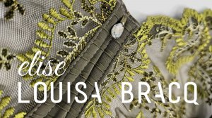 Французский бюстгальтер для большой груди Louisa Bracq Elise - олива