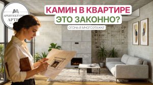 Согласование камина с УК. Обзор проекта для ЖК "НайтсБридж" #dvaa #дизайн #интерьер #проект