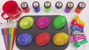 Мультики для детей и малышей . Игра в слаймы, игрушки, шарики . Яркое залипательное видео .