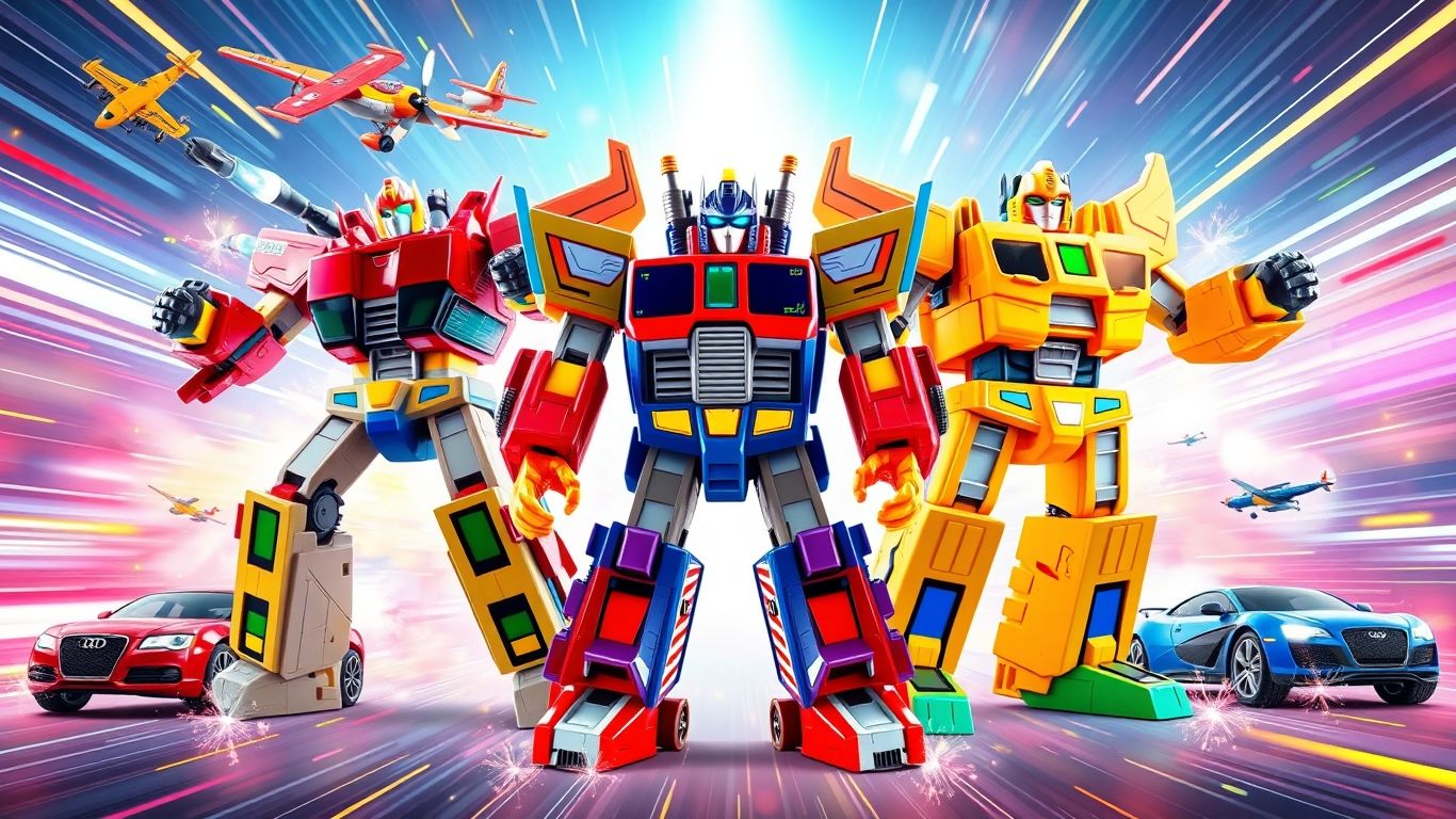 🔥 Цветные Самолёты + Машины → ТРИ ГИГАНТСКИХ РОБОТА! 😱🤖✈️🚗