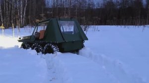 АГ-23. Глубокий снег.