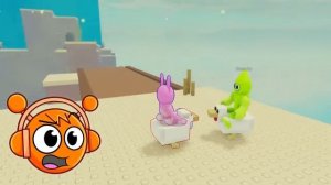 Becoming CHICKEN JOCKEYS in Roblox (Oren & Pinki)