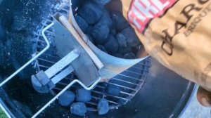 Карбонад на угольном гриле.