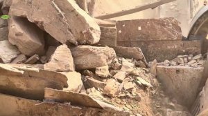 Строительство, дробление щебёнки