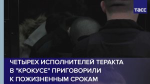 Четырех исполнителей теракта в "Крокусе" приговорили к пожизненным срокам