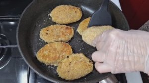 Постные котлеты из геркулеса.