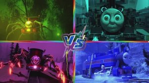 ПАРОВОЗИК ТОМАС vs МУТАНТ‑ПОЕЗД vs ДОБРЫЙ ЛОКОМОТИВ vs ТЁМНЫЙ РЕЙЛ‑ЗВЕРЬ — ЖЕЛЕЗНОДОРОЖНЫЙ БАТТЛ