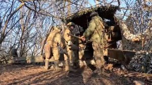 Расчет гаубицы «Мста-Б» и расчеты БпС уничтожили пункты временной дислокации ВСУ