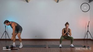 30 Min Leg Workout With Dumbbells At Home - Stronger Legs & Glutes