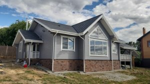 Краска TEKNOS. Дом из клееного бруса в Тульской области. Город Алексин