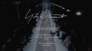 Показ мужской коллекции Yohji Yamamoto осень-зима 2026-2027