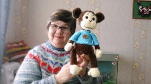 Моя новая игрушка вязаная Обезьянка Чи Чи Чи.