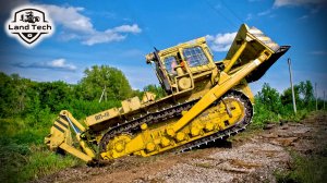 Запускаем старый бульдозер Т-330 и валим деревья! Работа восстановительного поезда!
