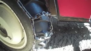 Колёса станут гусеницами: цепи для минитрактора, которые не западают в протектор. Снято апрель 2018