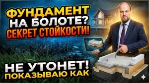 ОШИБКА ценою в дом: как правильно выбрать фундамент на болотистом грунте