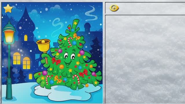 Лёгкие и весёлые новогодние пазлы.