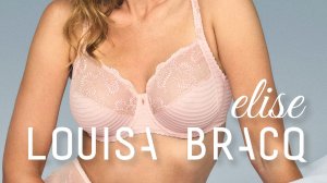 Французский бюстгальтер для большой груди Louisa Bracq Elise - нежная роза