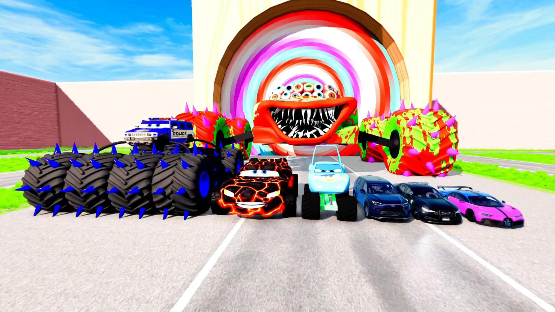 МУЛЬТИКИ ПРО МАШИНКИ БОЛЬШОЙ И МАЛЕНЬКИЙ МУТАНТ МАККУИН