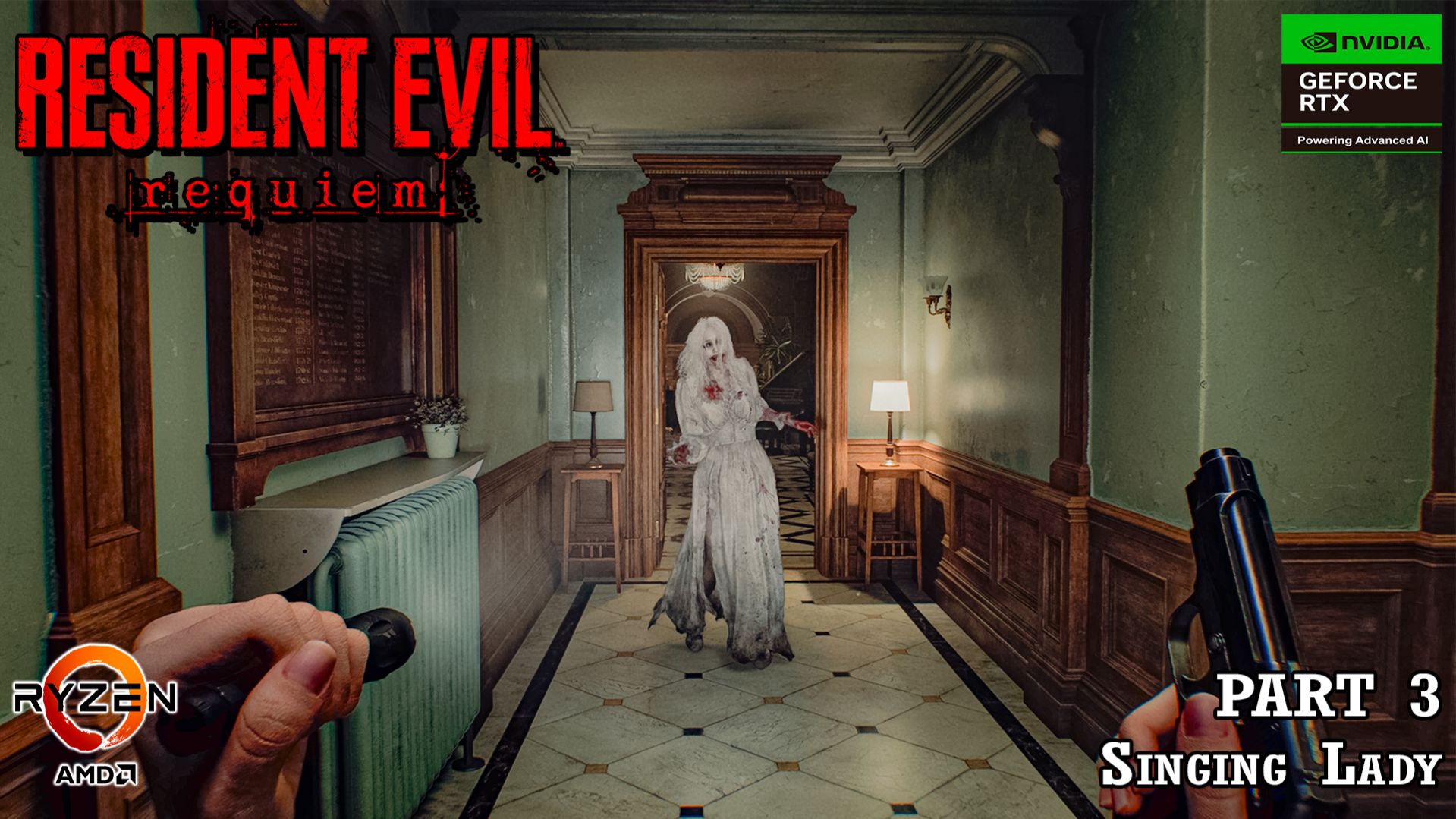 Resident Evil Requiem RTX 3070 RAY TRACING DLSS 4 | Поющая Леди и 