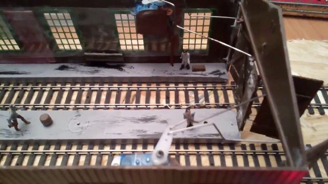 Работа ворот депо и стрелки под управлением Ардуино.