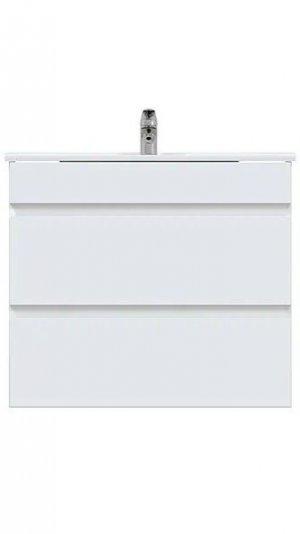 Тумба с раковиной MIRSANT Next 70/2 подвесная, 2 ящика, раковина Next 70