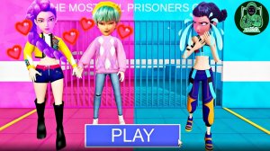 Зои заманивает Саджу и Руми в тюрьму! (Побег Обби) Игровой процесс #roblox