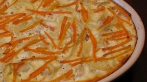 Рыбная запеканка с тыквой